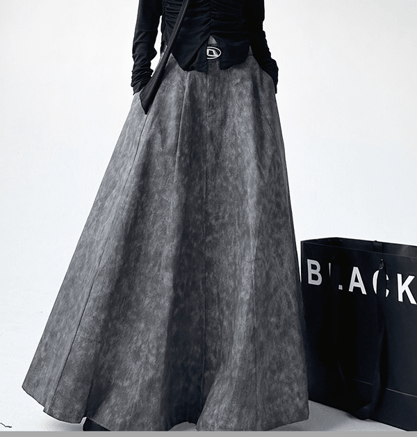 Vintage Wash A-Line Maxi Skirt - CT23625 - COPPING THREADS - CT Select