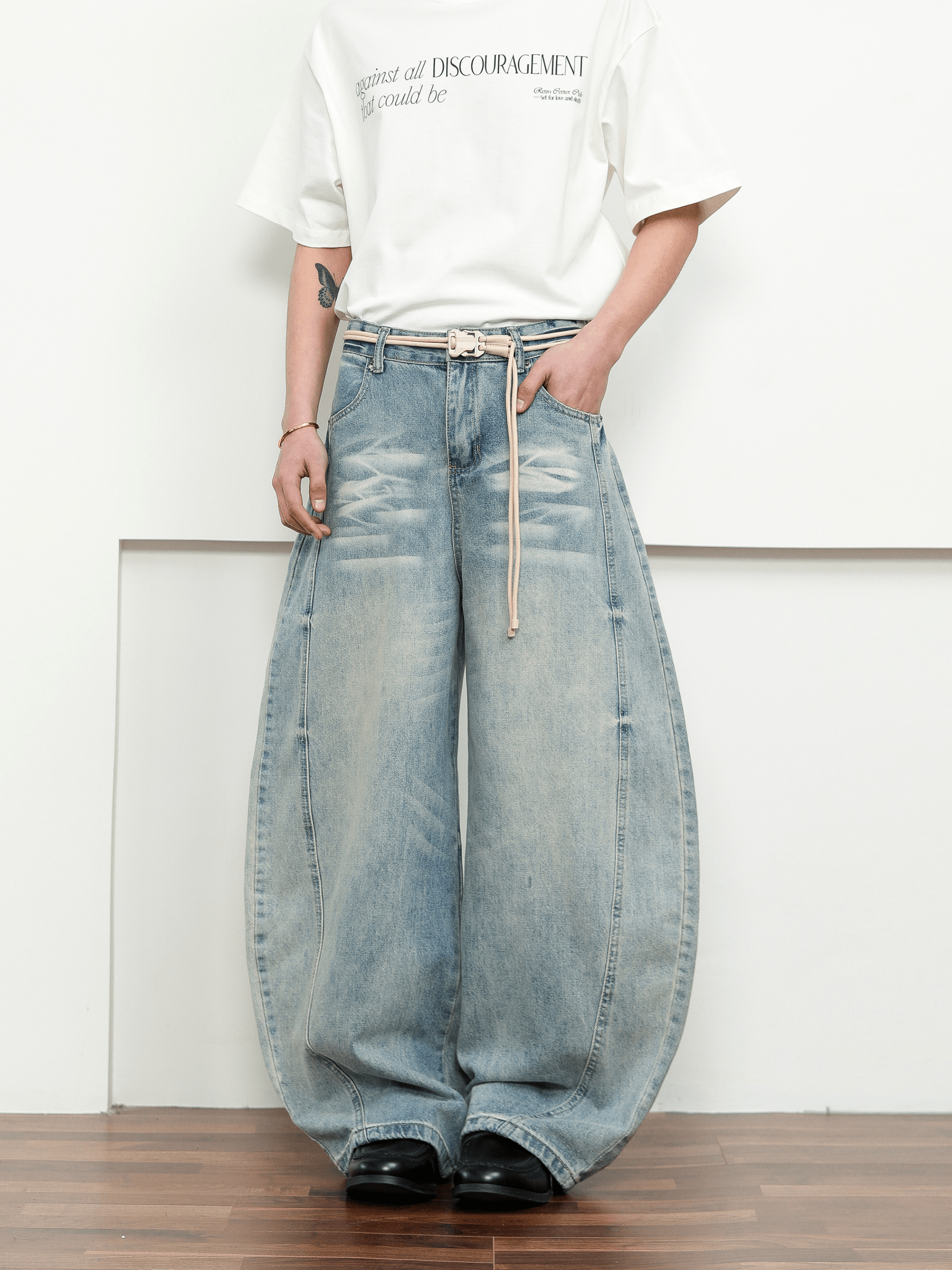 Vintage Wash Blade - Cut Wide - Leg Jeans - COPPING THREADS - CT Select