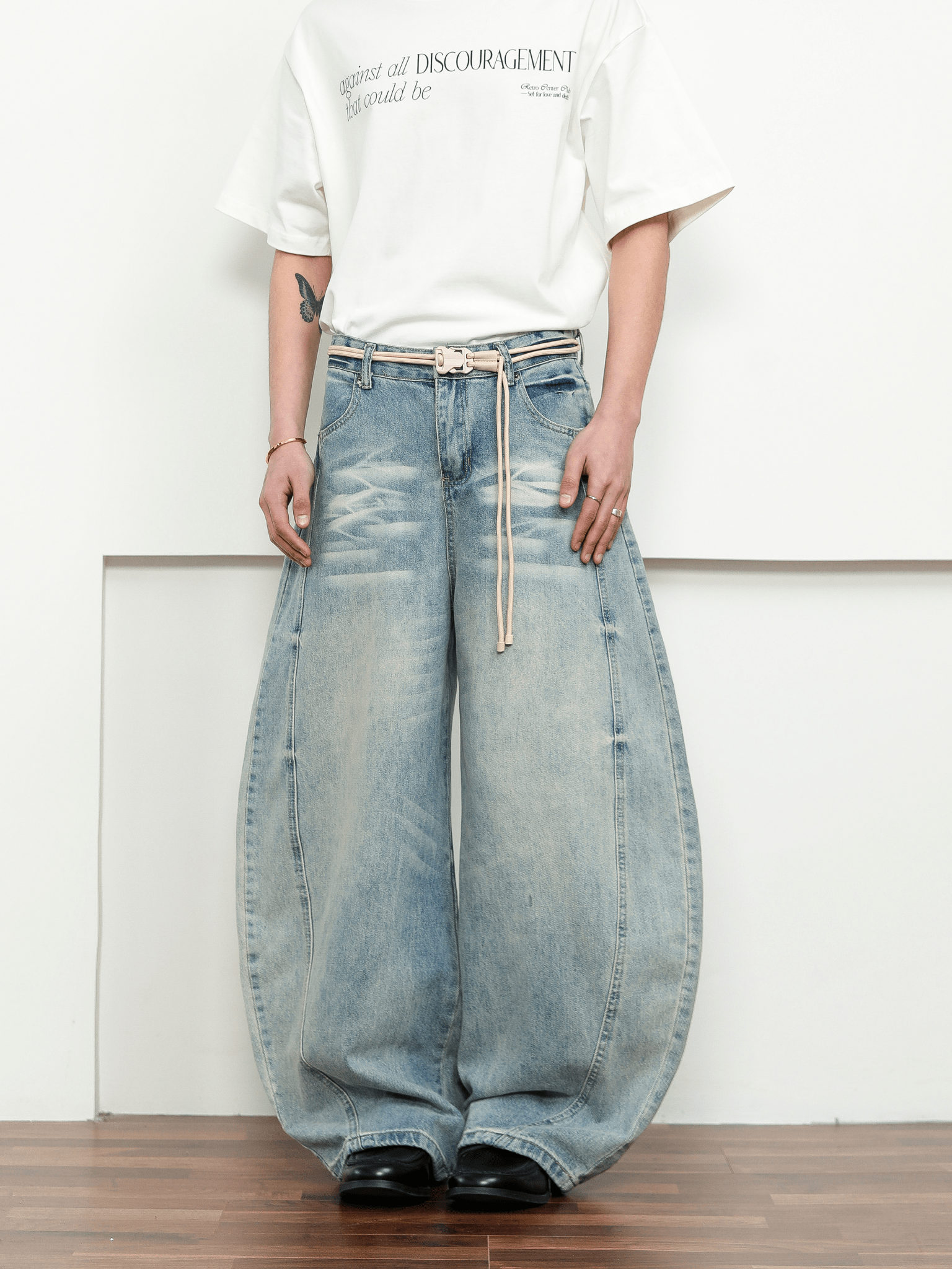 Vintage Wash Blade - Cut Wide - Leg Jeans - COPPING THREADS - CT Select