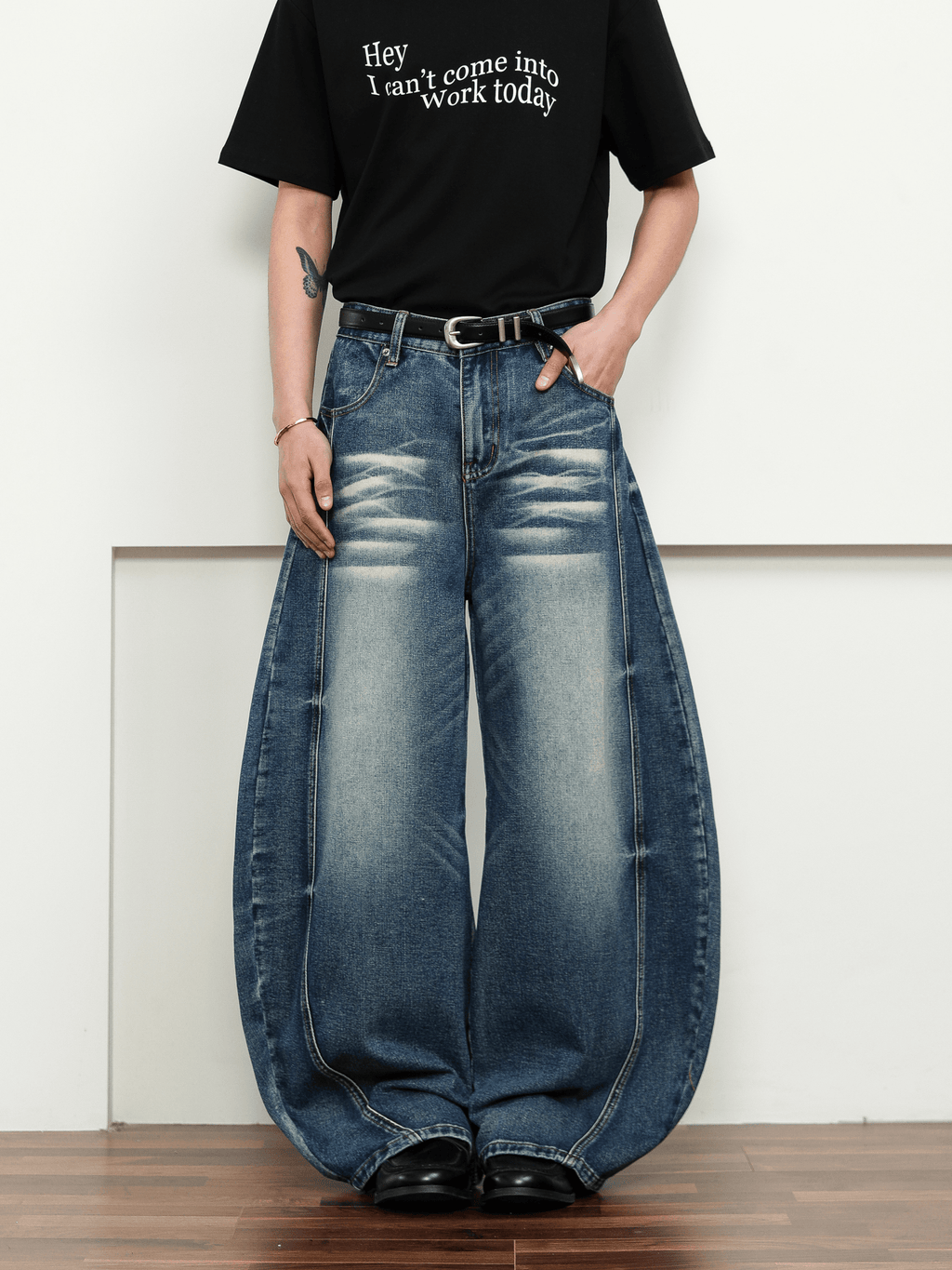 Vintage Wash Blade - Cut Wide - Leg Jeans - COPPING THREADS - CT Select