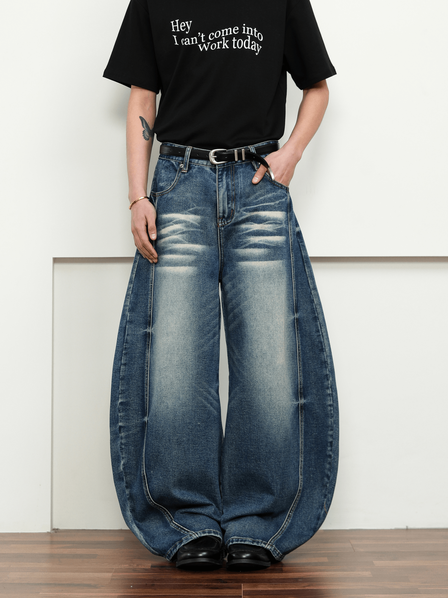 Vintage Wash Blade - Cut Wide - Leg Jeans - COPPING THREADS - CT Select