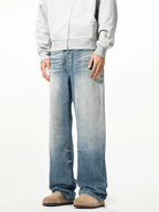 Vintage Wash Blue Wide - Leg Jeans - COPPING THREADS - CT Basics