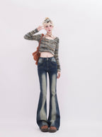 Vintage Wash Flared Denim - COPPING THREADS - RAYOHOPP