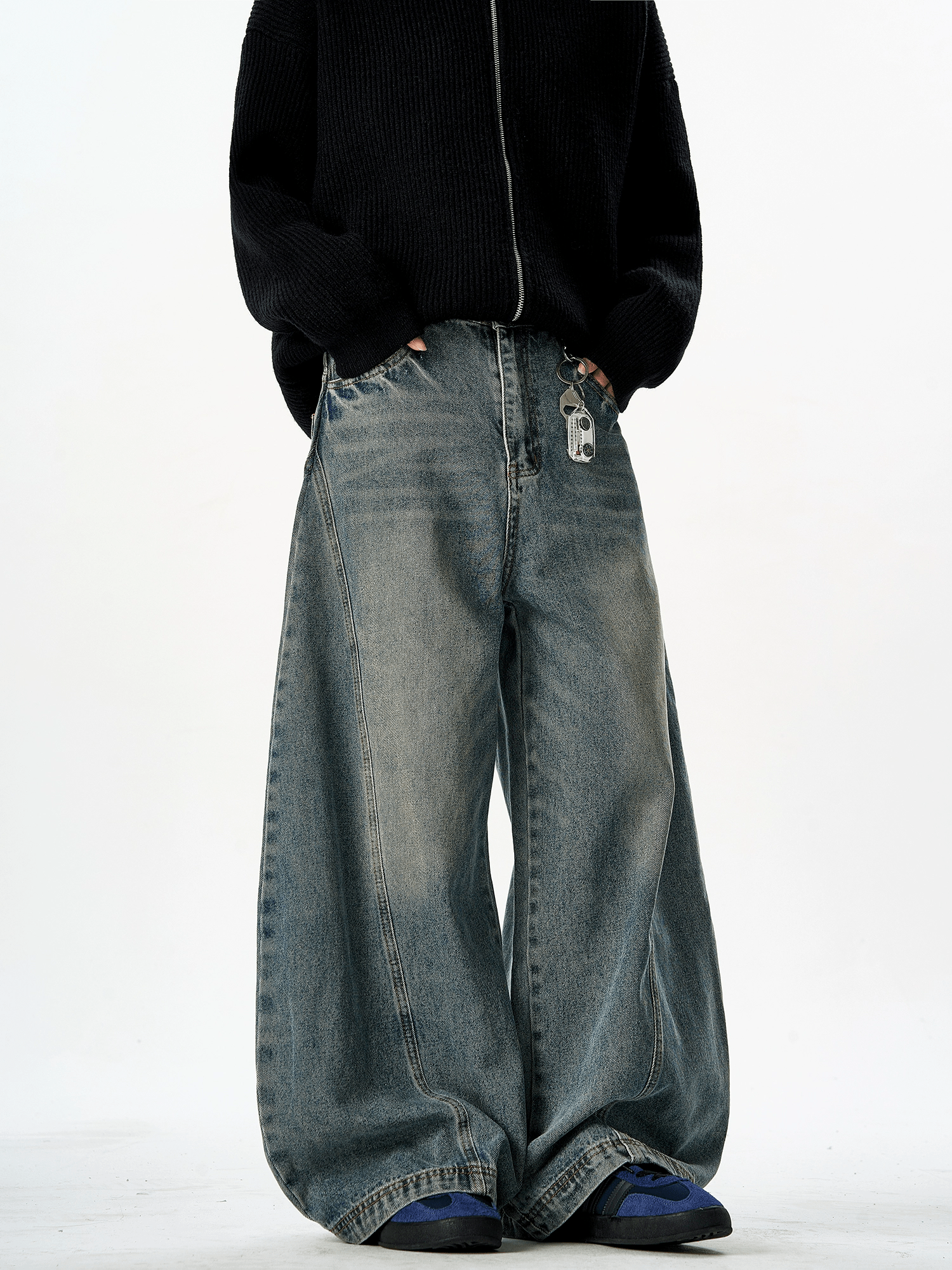 Vintage Wash Scythe - Cut Baggy Jeans - COPPING THREADS - CT Select