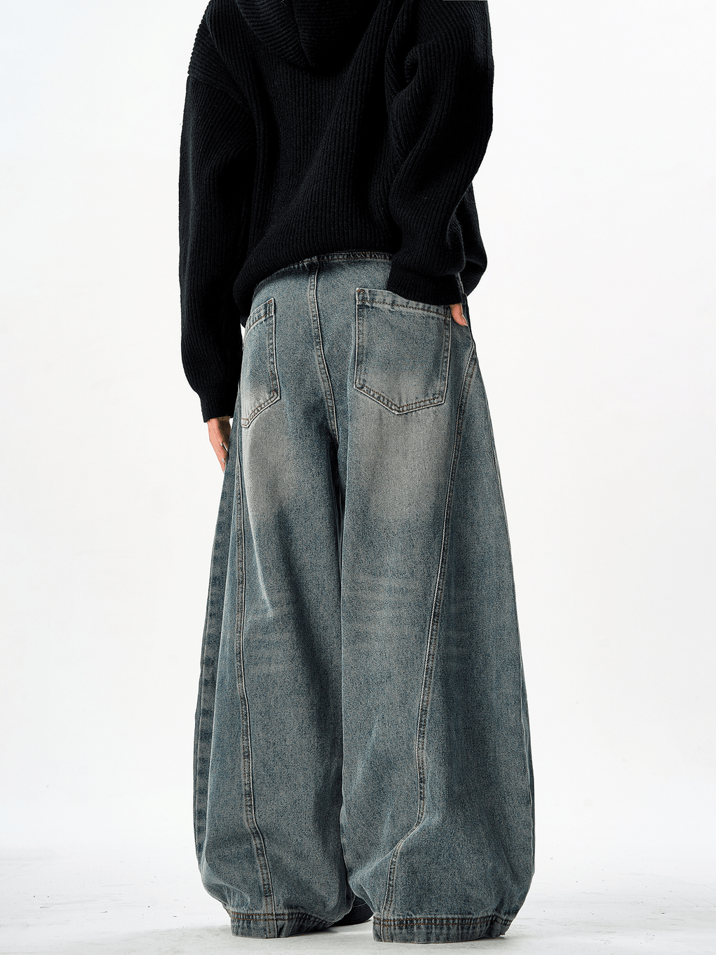Vintage Wash Scythe - Cut Baggy Jeans - COPPING THREADS - CT Select