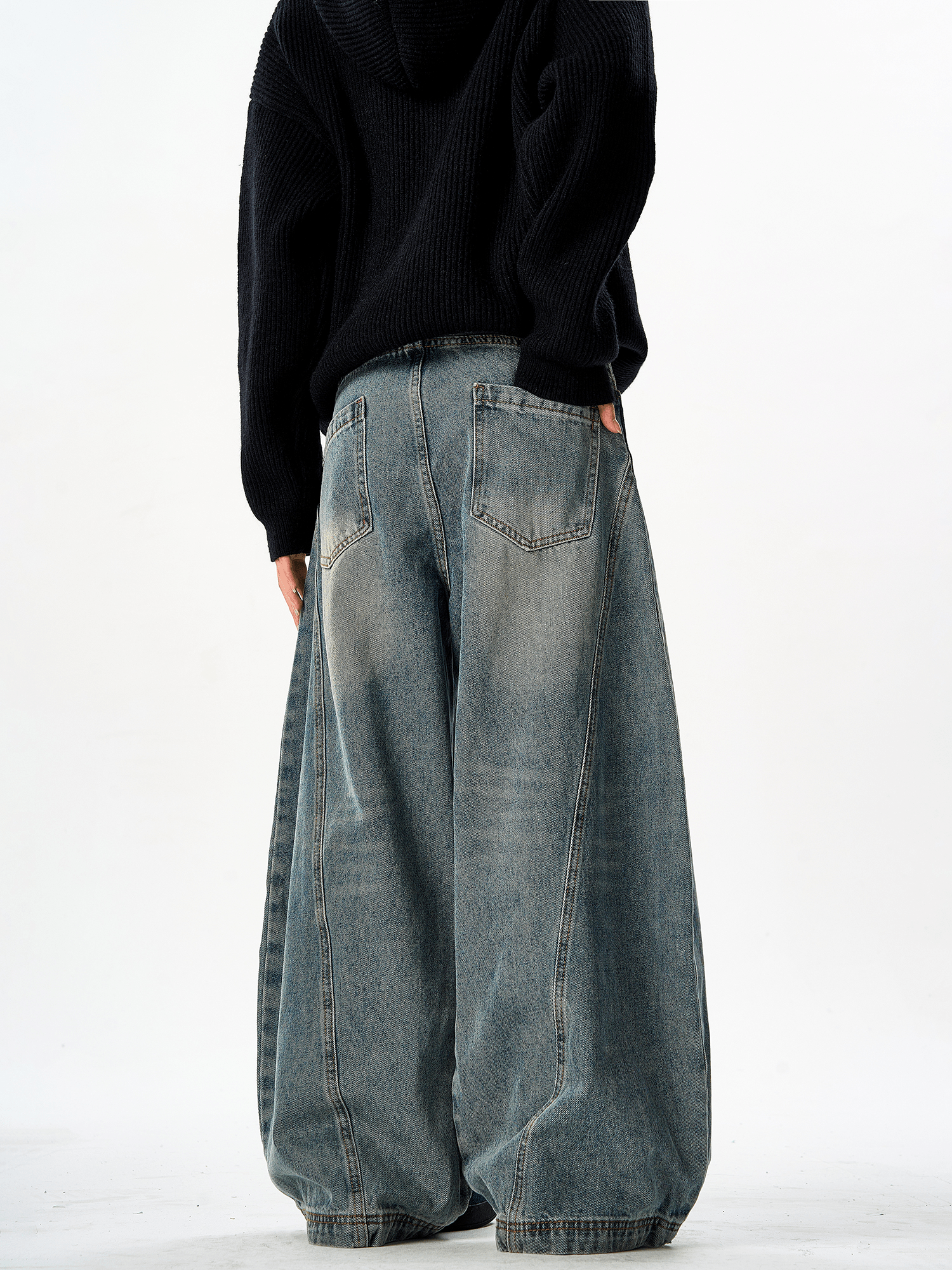 Vintage Wash Scythe - Cut Baggy Jeans - COPPING THREADS - CT Select