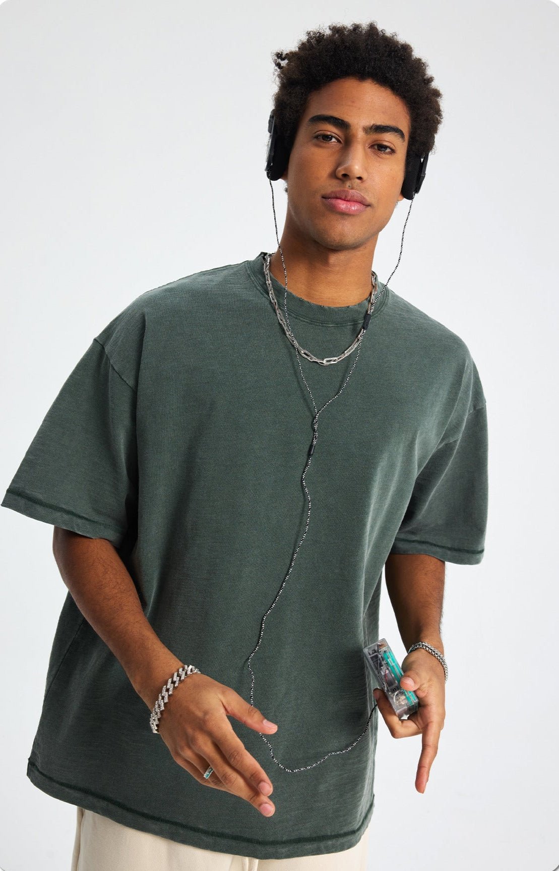 Vintage Wash Wax - Dyed Slub Cotton Tee - COPPING THREADS - CT Basics