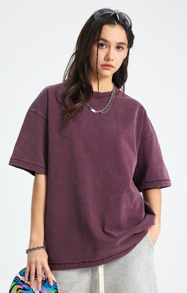 Vintage Wash Wax - Dyed Slub Cotton Tee - COPPING THREADS - CT Basics Hover Image