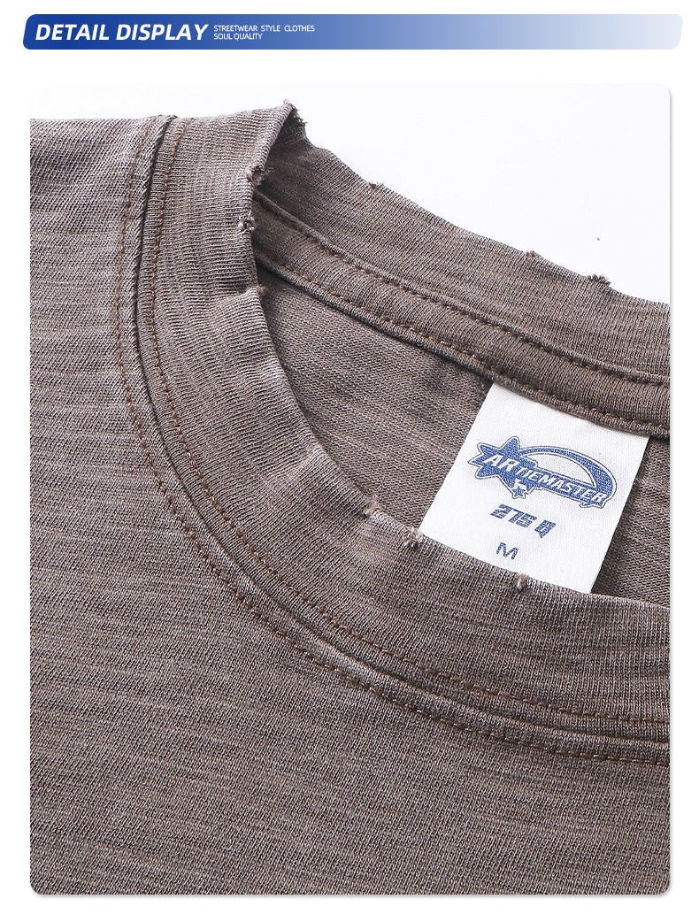 Vintage Wash Wax - Dyed Slub Cotton Tee - COPPING THREADS - CT Basics