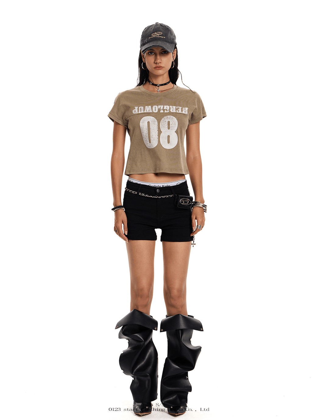 Vintage Washed 08 Cropped Tee - COPPING THREADS - 0123Start