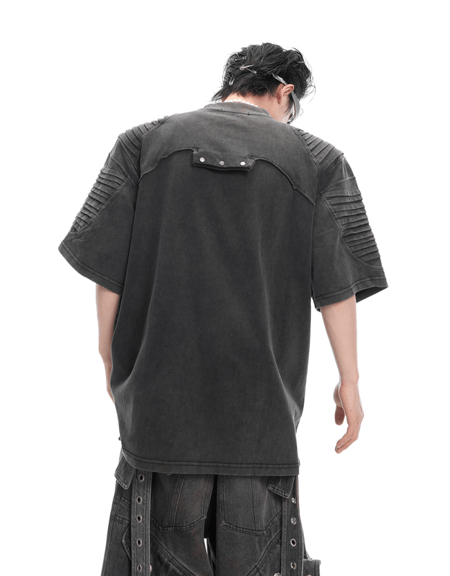 Vintage Washed Distressed Crinkle Tee Main Image