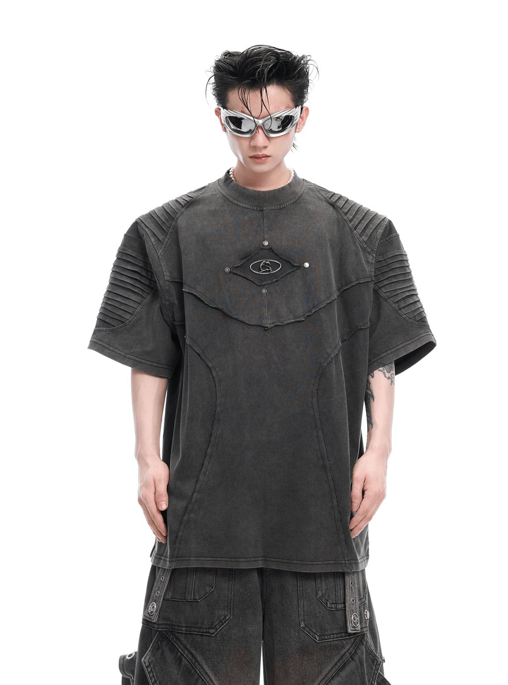 Vintage Washed Distressed Crinkle Tee - COPPING THREADS - ArguE CulturE