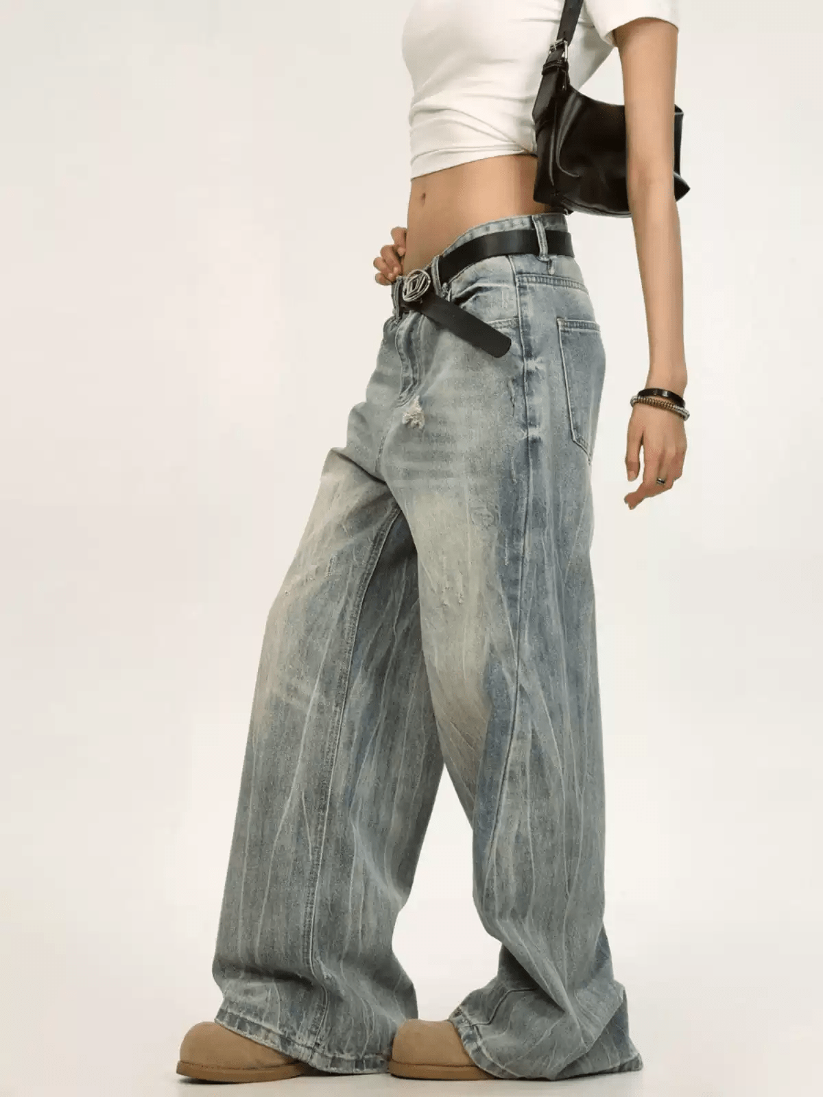 Vintage Washed Distressed Denim - COPPING THREADS - CT Select