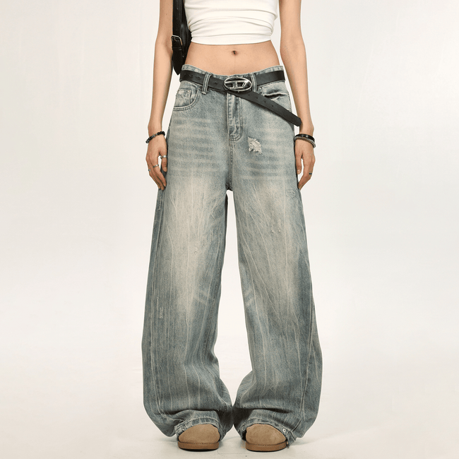 Vintage Washed Distressed Denim - COPPING THREADS - CT Select Hover Image