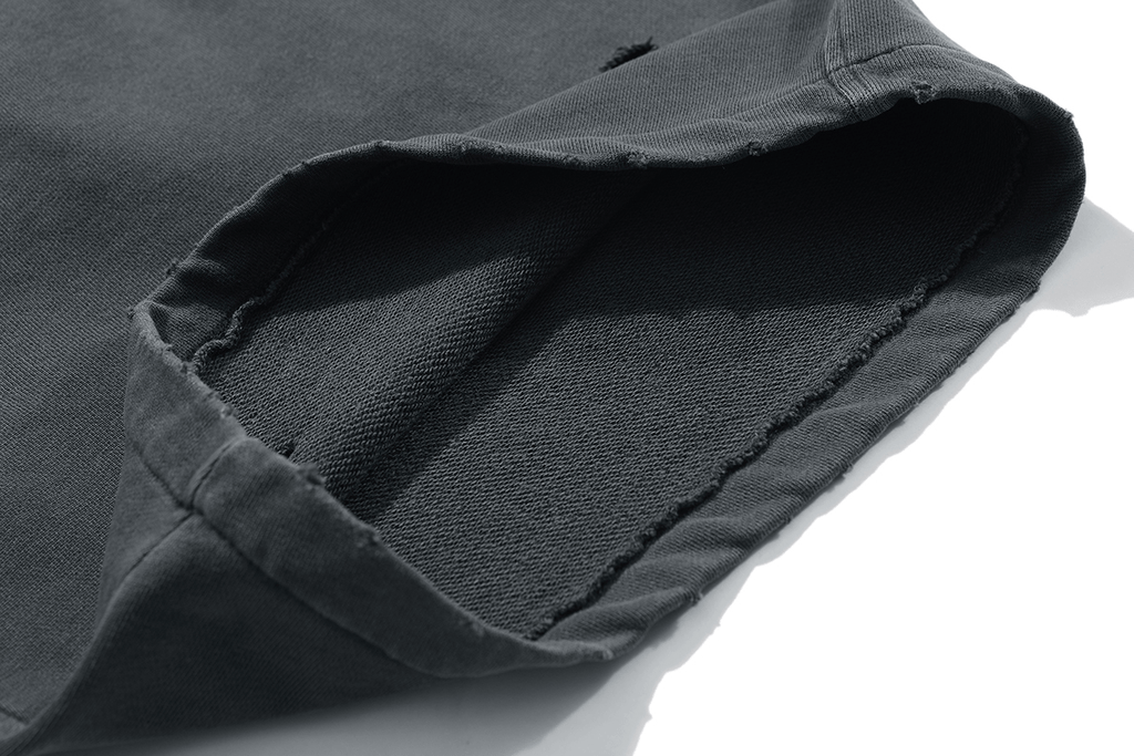 Vintage Washed Distressed Shorts - COPPING THREADS - CT Basics