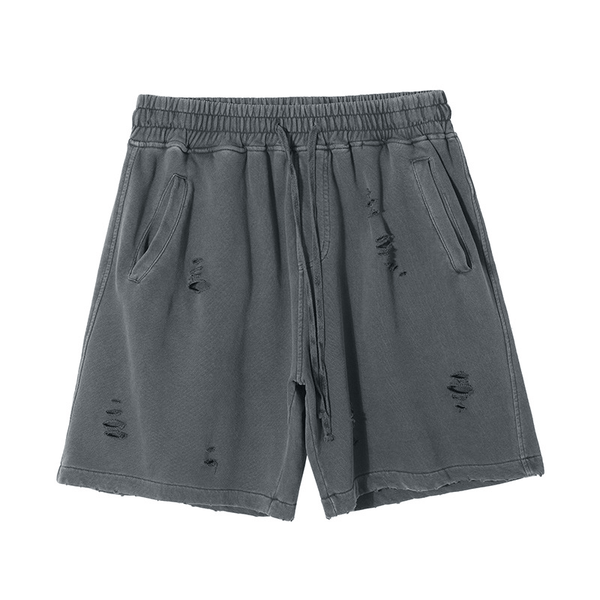 Vintage Washed Distressed Shorts - COPPING THREADS - CT Basics