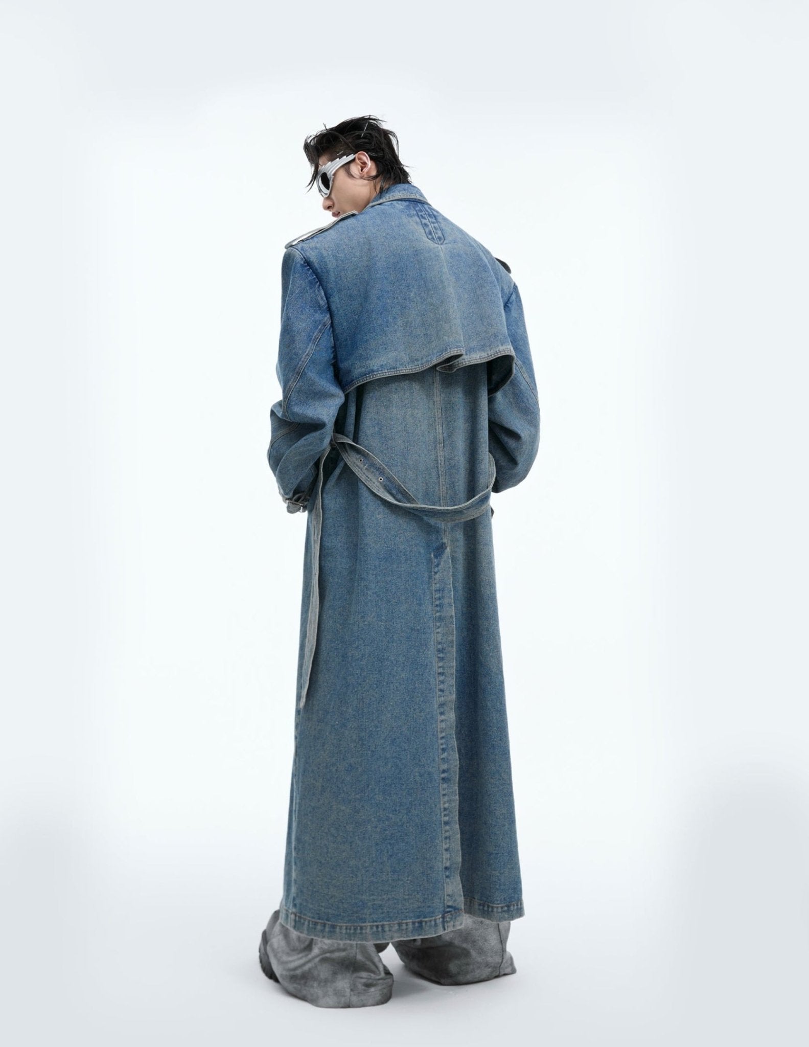 Vintage Washed Double - Breasted Denim Coat - COPPING THREADS - ArguE CulturE