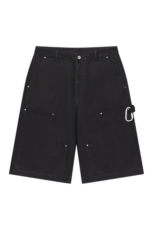 Vintage Washed Double Knee Carabiner Hiking Shorts - COPPING THREADS - Harsh and Cruel