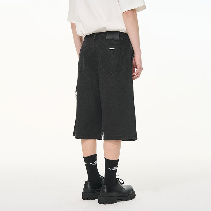 Vintage Washed Double Knee Carabiner Hiking Shorts - COPPING THREADS - Harsh and Cruel