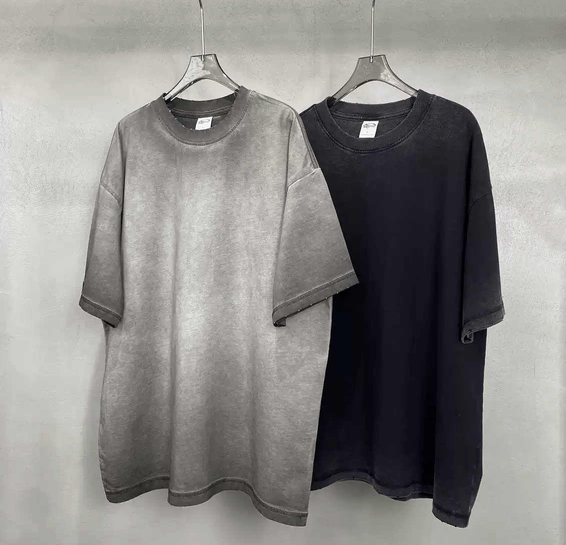 Vintage Washed Gradient Distressed Tee - COPPING THREADS - CT Basics