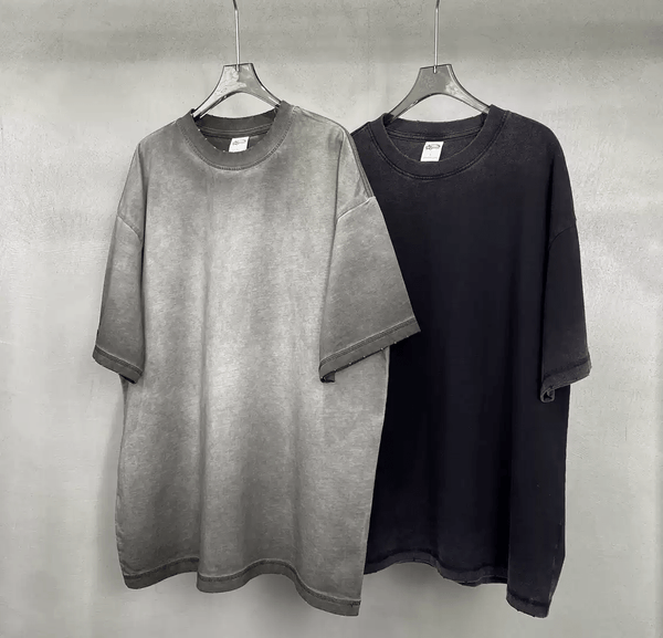 Vintage Washed Gradient Distressed Tee - COPPING THREADS - CT Basics