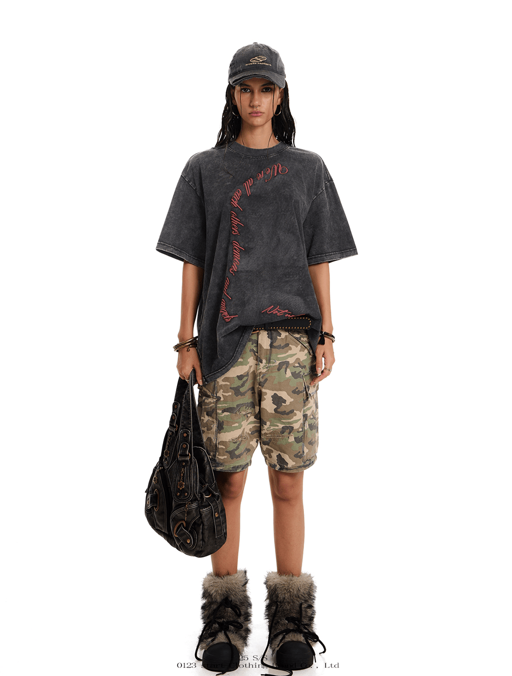 Vintage Washed Oversized Graphic Tee - COPPING THREADS - 0123Start