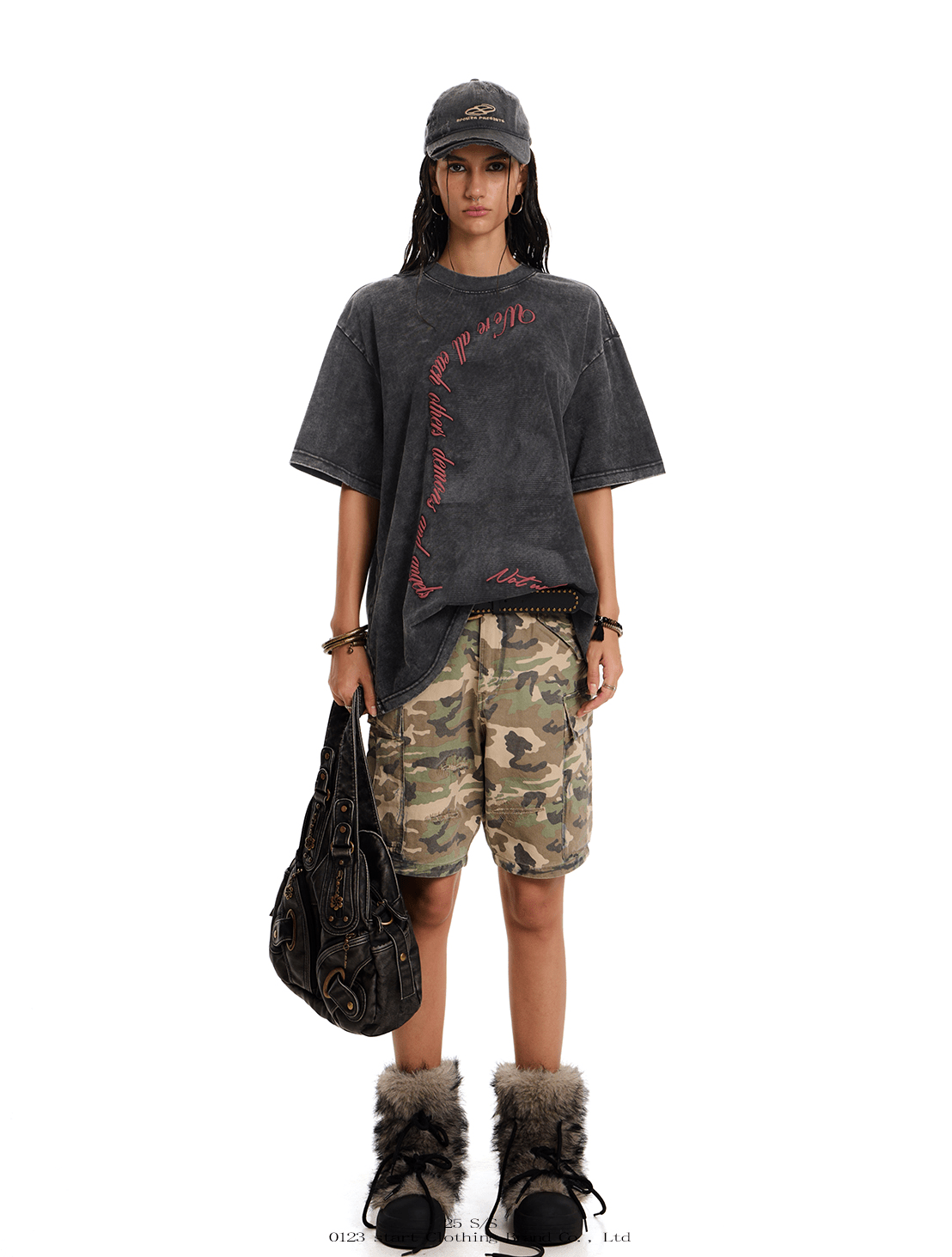 Vintage Washed Oversized Graphic Tee - COPPING THREADS - 0123Start