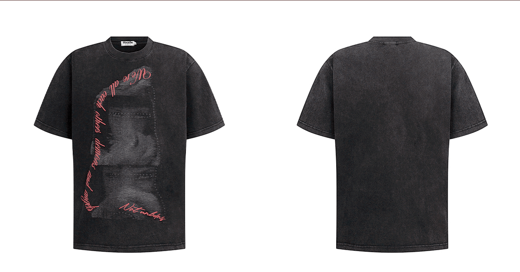 Vintage Washed Oversized Graphic Tee - COPPING THREADS - 0123Start