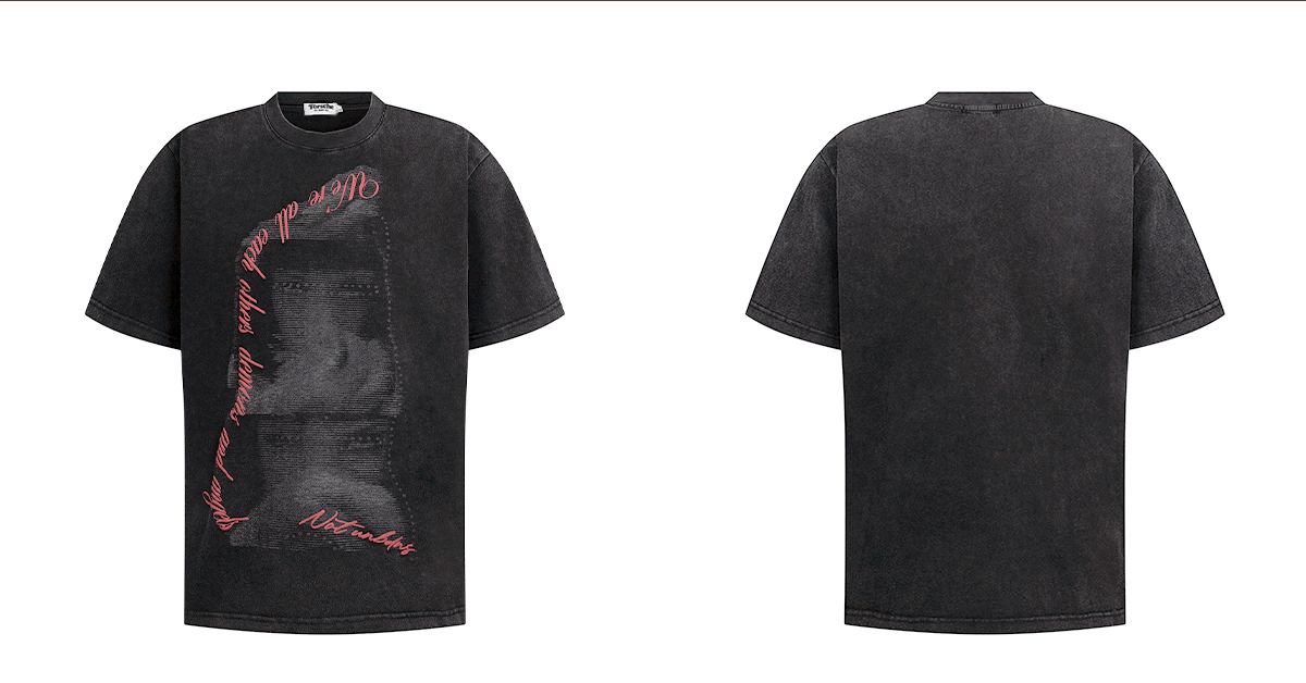 Vintage Washed Oversized Graphic Tee - COPPING THREADS - 0123Start