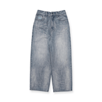 Vintage Washed Rhinestone Wide‑Leg Denim - COPPING THREADS - MOROMORO