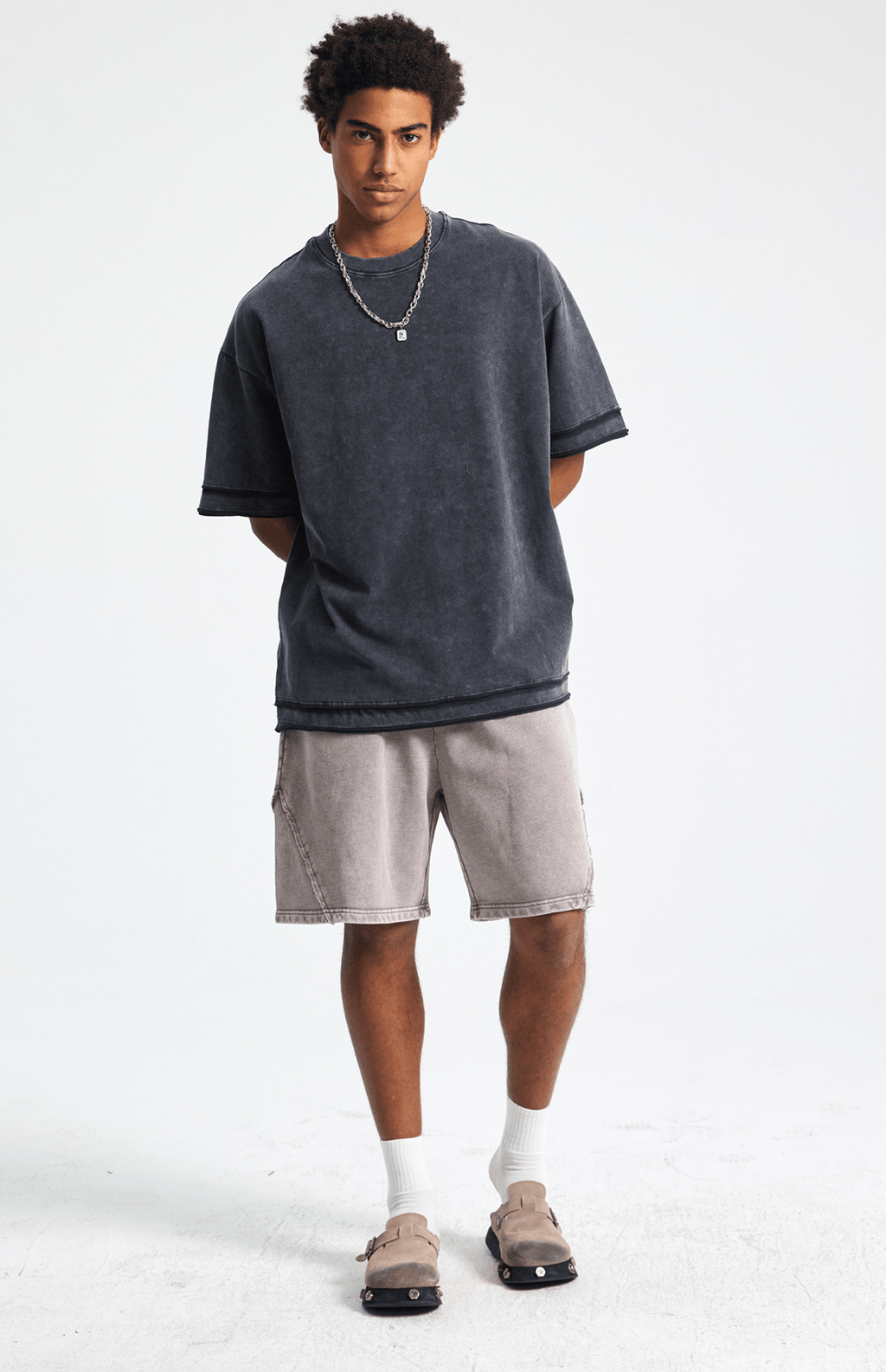 Vintage Washed Rolled Hem Tee - COPPING THREADS - CT Basics
