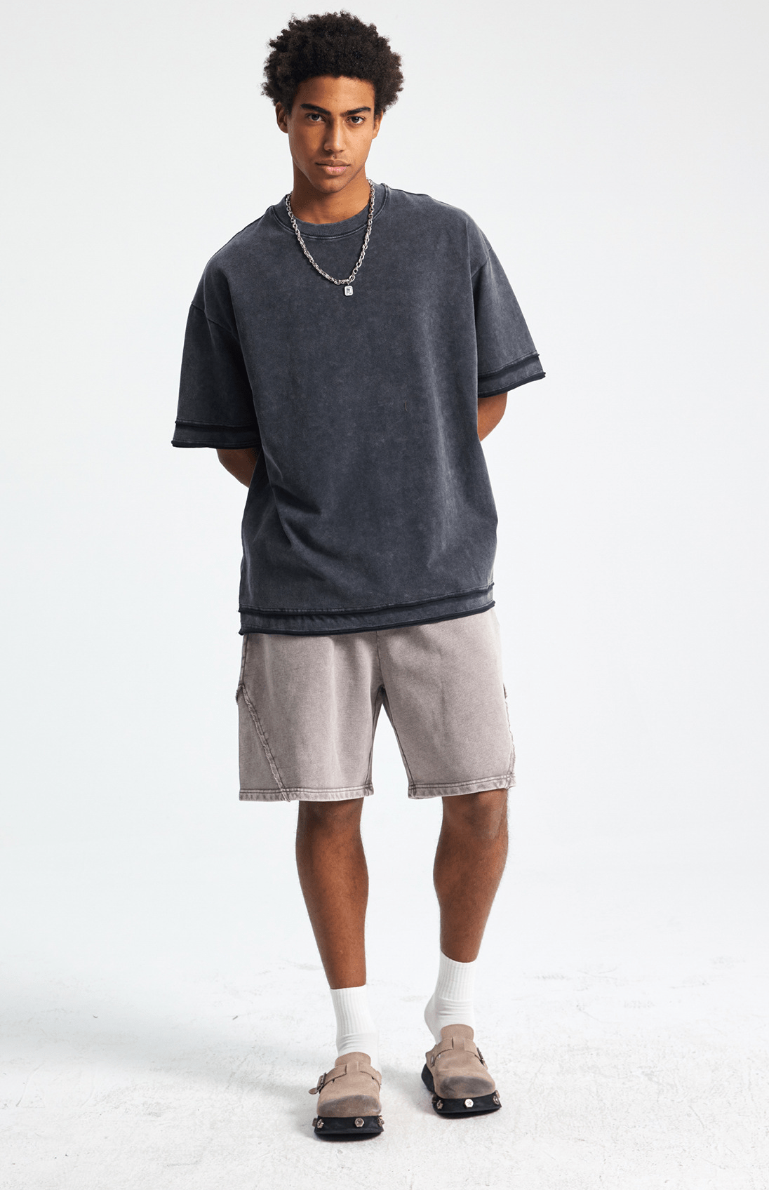 Vintage Washed Rolled Hem Tee - COPPING THREADS - CT Basics