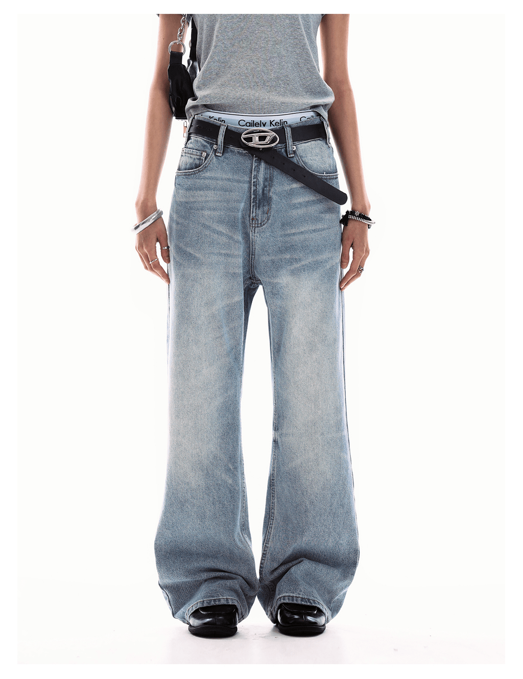 Vintage Washed Straight - Leg Denim - COPPING THREADS - 0123Start