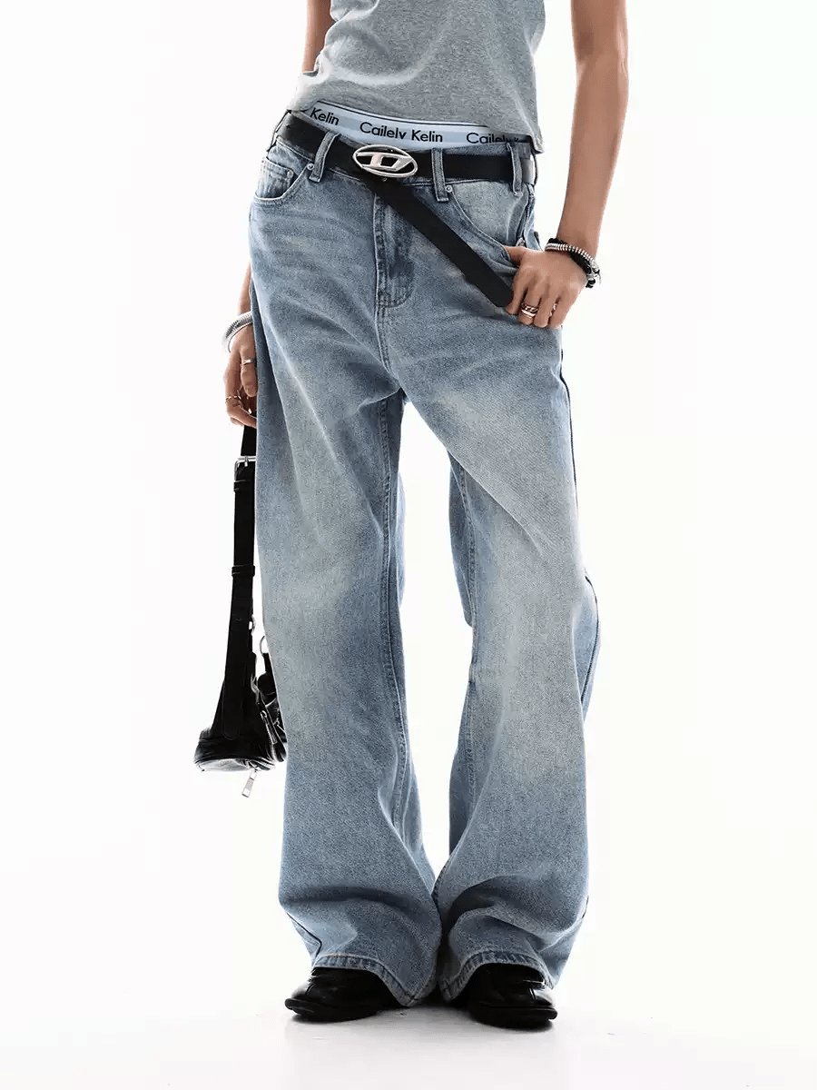 Vintage Washed Straight - Leg Denim - COPPING THREADS - 0123Start