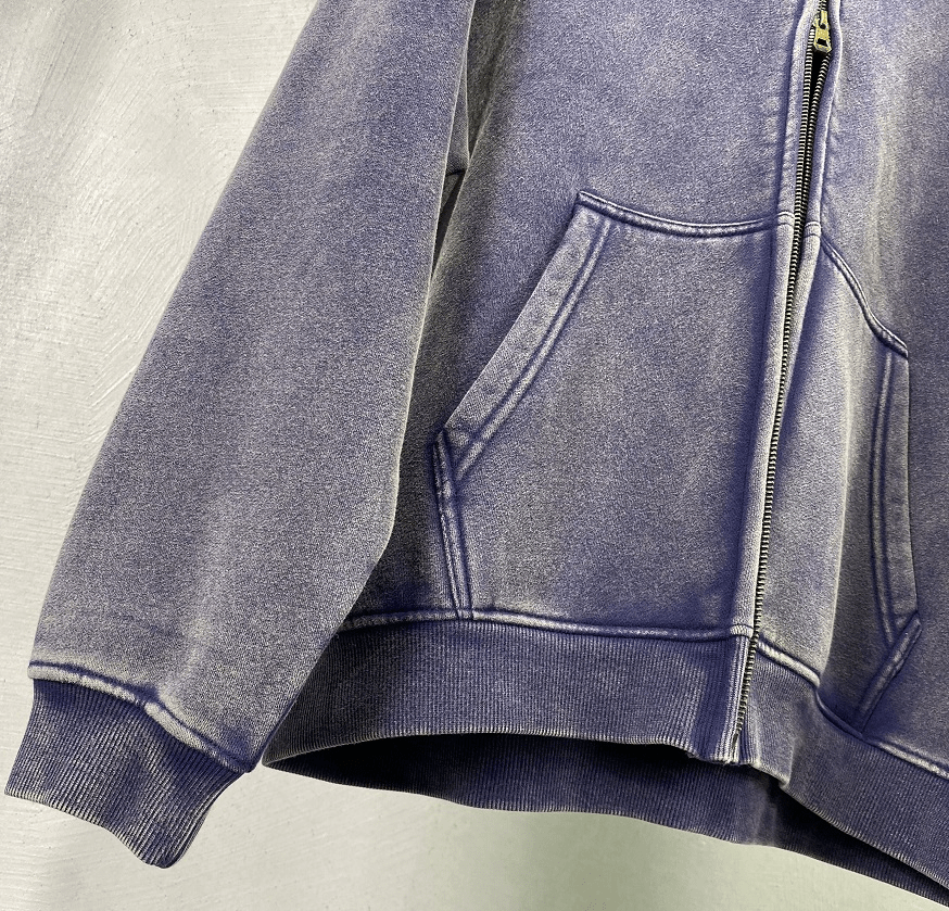 Vintage Washed Zip - Up Hoodie - COPPING THREADS - CT Basics