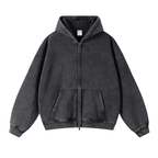 Vintage Washed Zip - Up Hoodie - COPPING THREADS - CT Basics