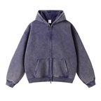 Vintage Washed Zip - Up Hoodie - COPPING THREADS - CT Basics