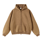 Vintage Washed Zip - Up Hoodie - COPPING THREADS - CT Basics