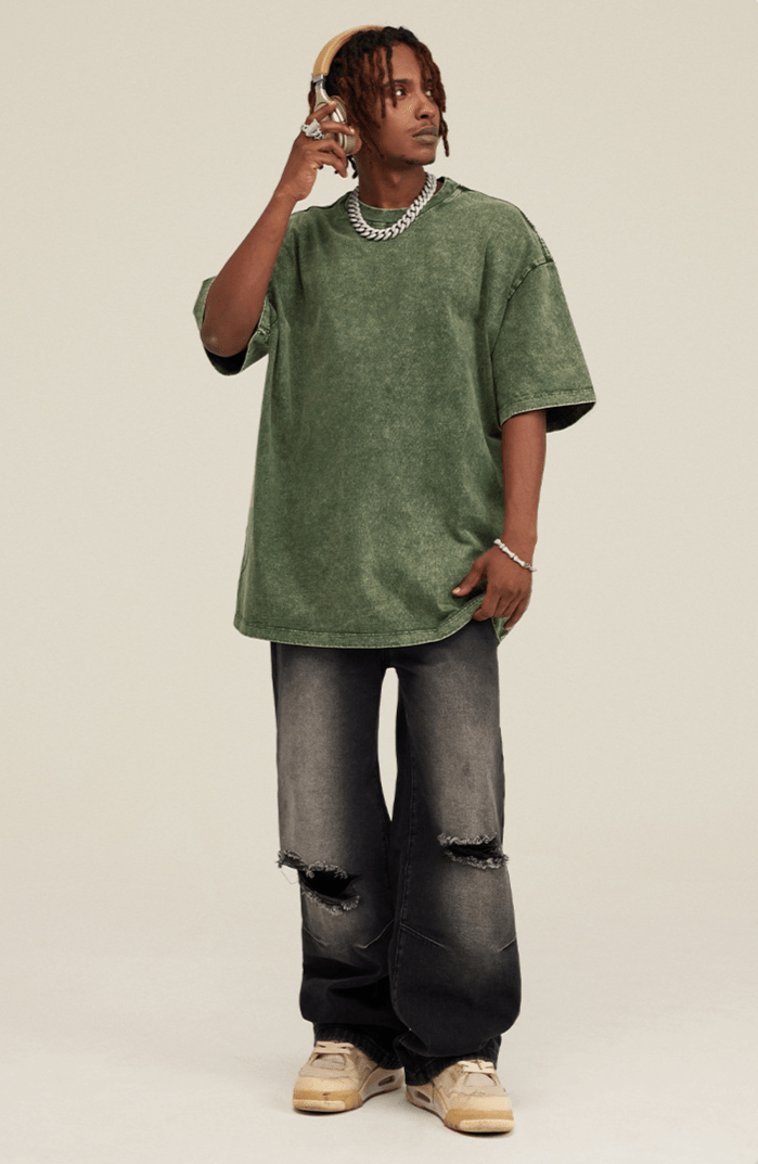 Vintage Wax - Dyed Washed Heavyweight Tee - COPPING THREADS - CT Basics