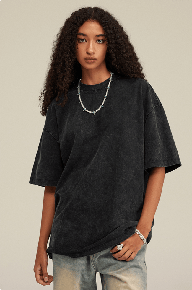 Vintage Wax-Dyed Washed Heavyweight Tee Main Image