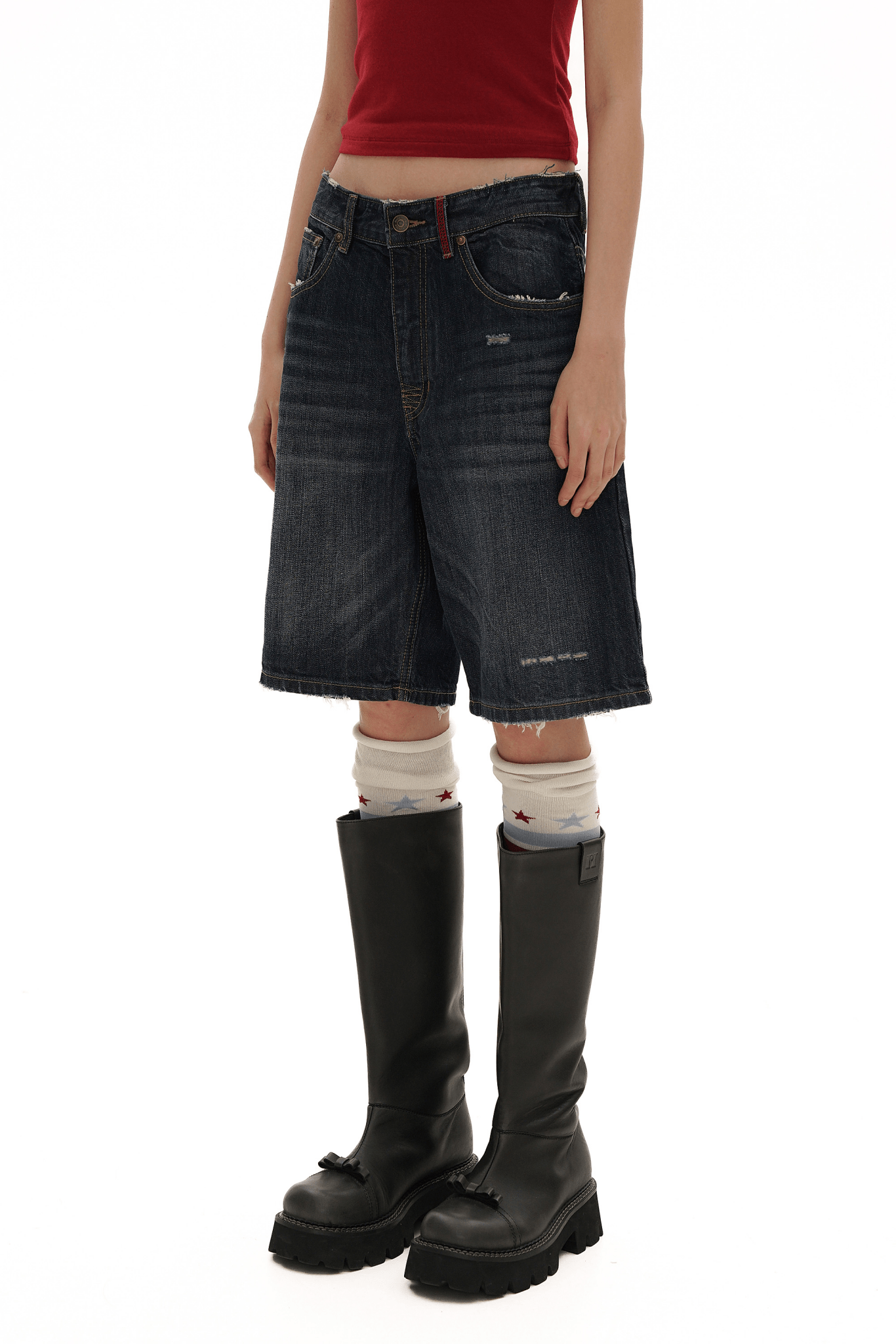 Vintage Whisker Spray Wash Denim Pants - COPPING THREADS - MOROMORO