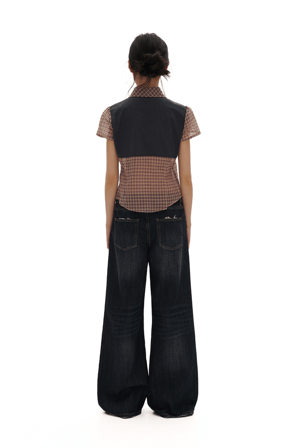 Vintage Whisker Spray Wash Denim Pants - COPPING THREADS - MOROMORO