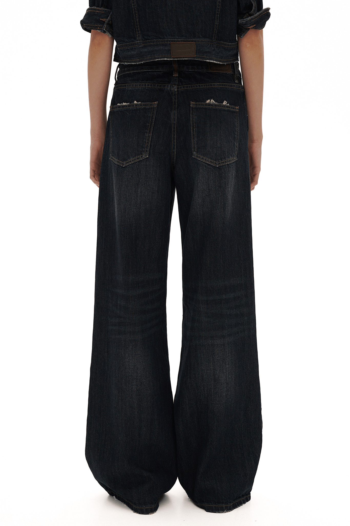 Vintage Whisker Spray Wash Denim Pants - COPPING THREADS - MOROMORO