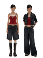 Vintage Whisker Spray Wash Denim Pants - COPPING THREADS - MOROMORO