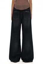 Vintage Whisker Spray Wash Denim Pants - COPPING THREADS - MOROMORO