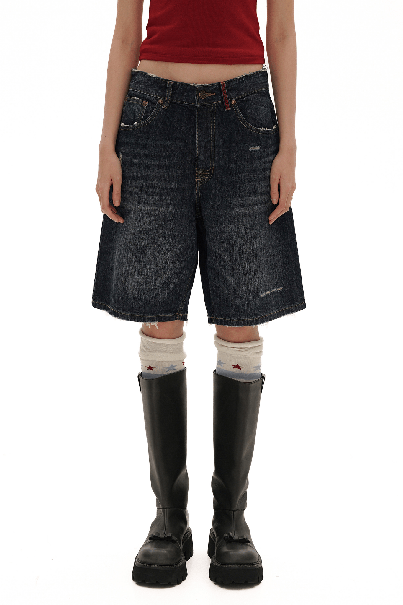 Vintage Whisker Spray Wash Denim Pants - COPPING THREADS - MOROMORO