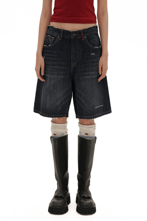 Vintage Whisker Spray Wash Denim Pants - COPPING THREADS - MOROMORO