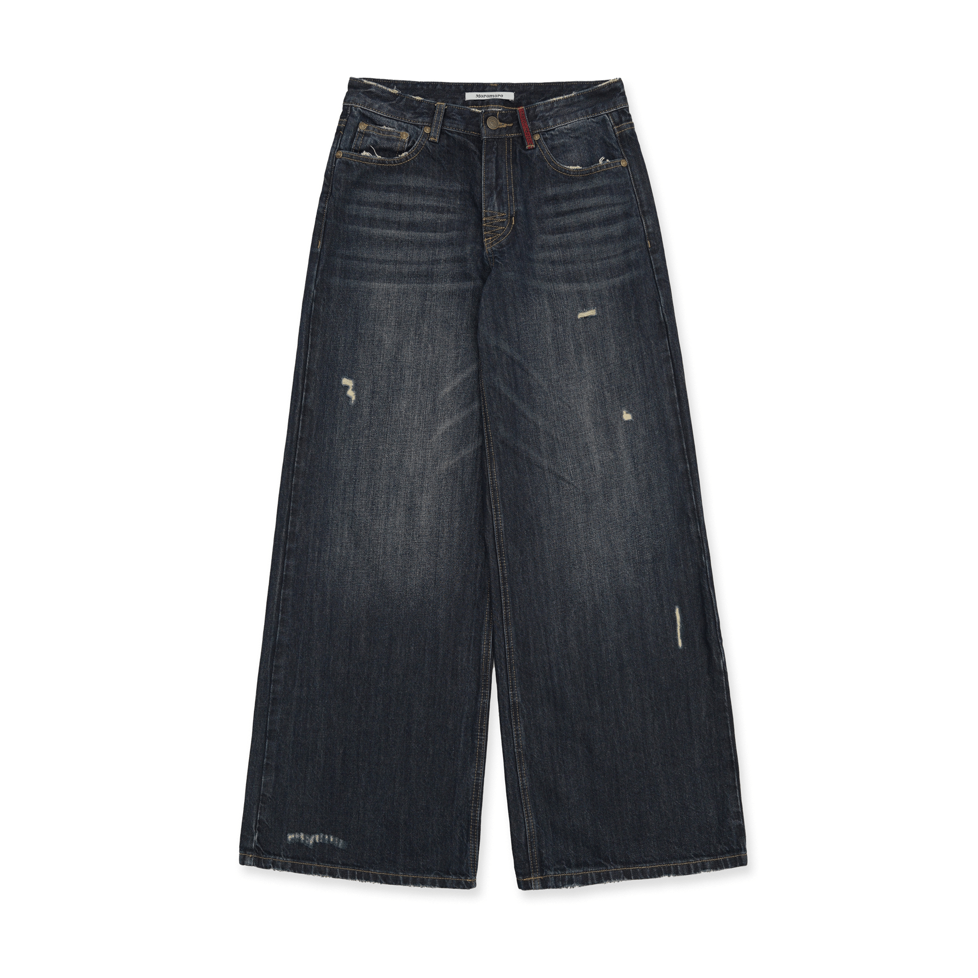 Vintage Whisker Spray Wash Denim Pants - COPPING THREADS - MOROMORO