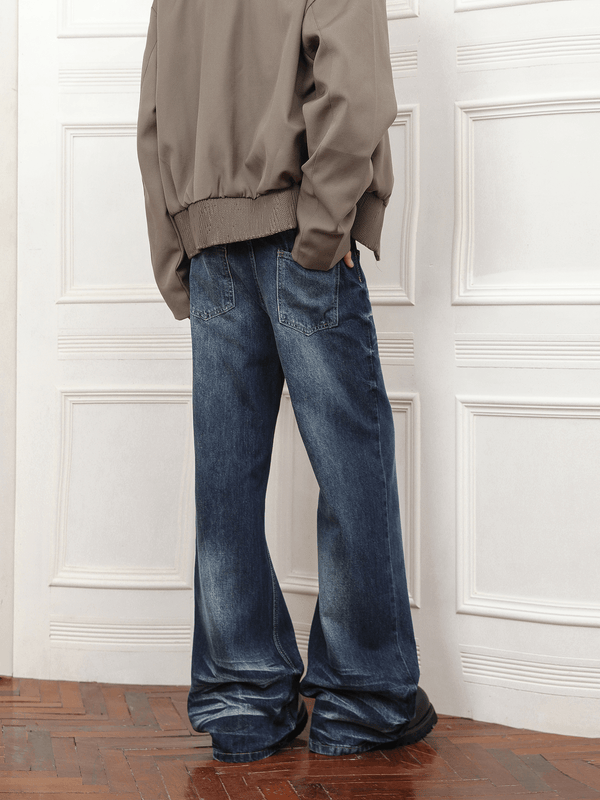 Vintage Whisker Wash Flared Jeans - COPPING THREADS - CT Basics