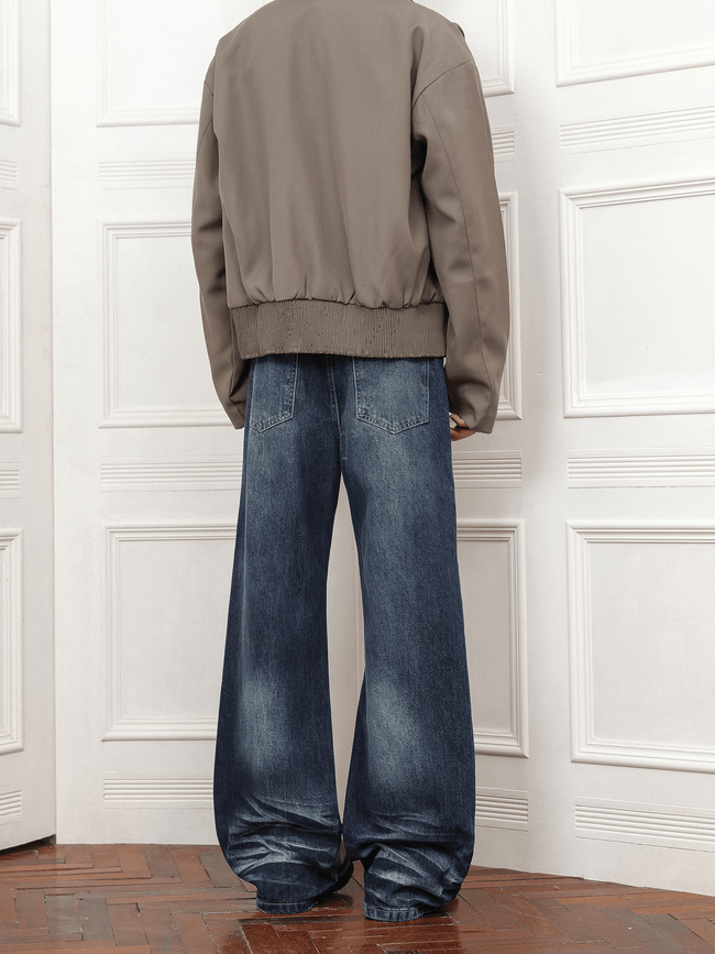 Vintage Whisker Wash Flared Jeans Main Image